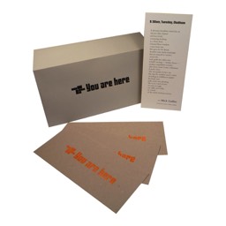 Tangerine Press — bookmarks & broadside