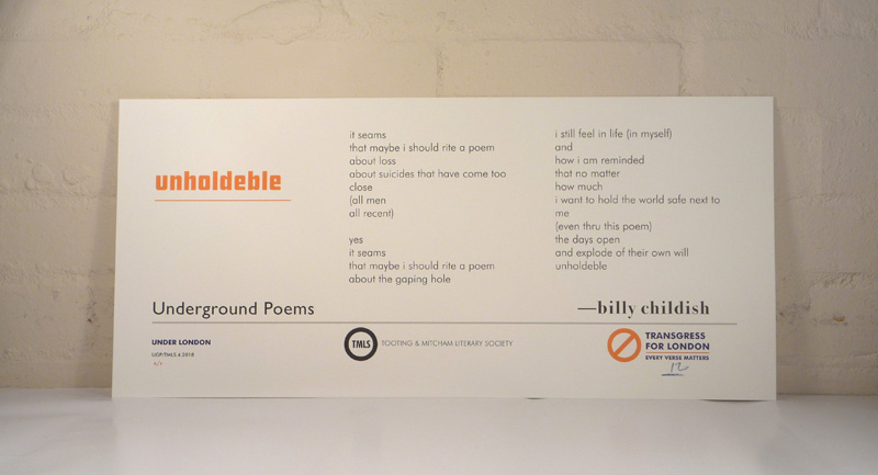 Billy Childish — unholdeble