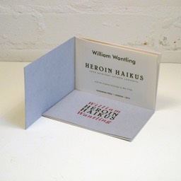 William Wantling — Heroin Haikus